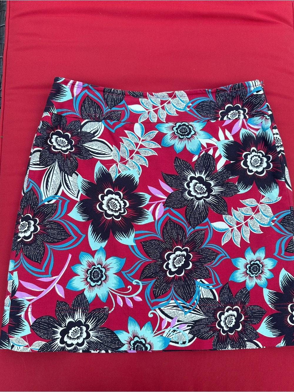 Talbots A-Line Tropical Skirt